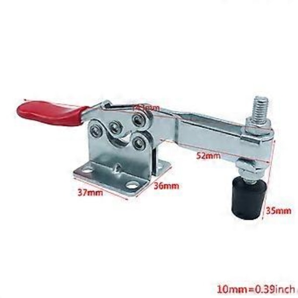 4-pack Vertikala Snabbkopplingsspännare 100 kg/220 lbs Kapacitet Handverktygsset