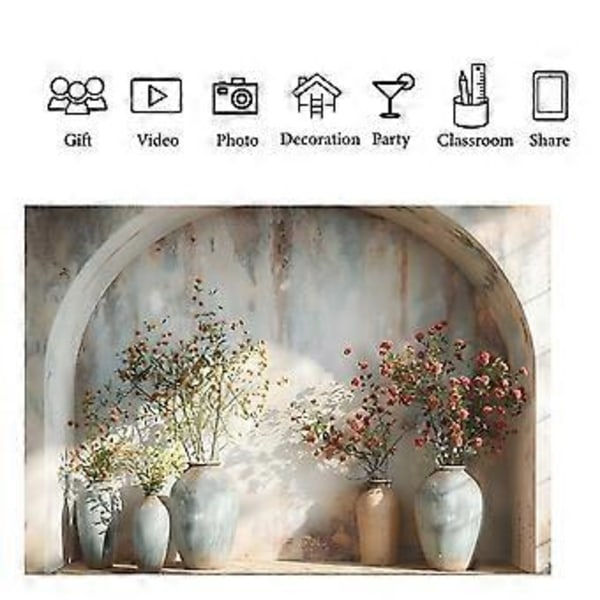 210x150cm Fotografi Baggrundsstof Simpel Plante Bue Studio Indendørs Atmosfære Fotografi Baggrundsstof, A