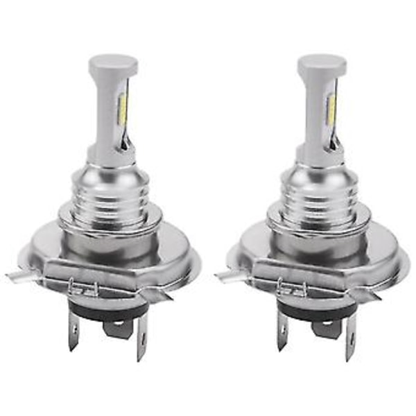 2 X H4 9003 Hb2 6000k Super Hvite Csp Led Pære Sett