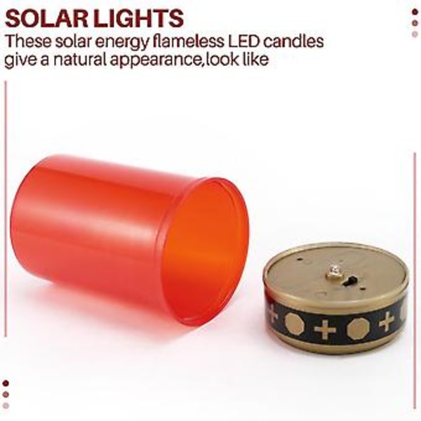 Solcellelampe for gravplass med integrert LED