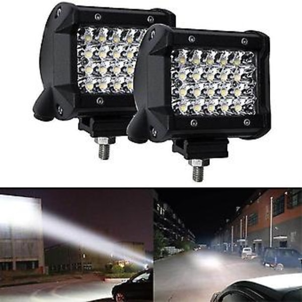 2 stk. 4-tommers LED Bar Kjørelys LED Pods Offroad Tåkelys For Lastebil Bil