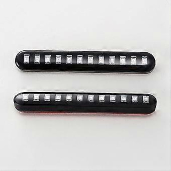 1 Par Bil Motorcykel Rinnande Vatten Bakbromsljus 12 LED Blinkersljus