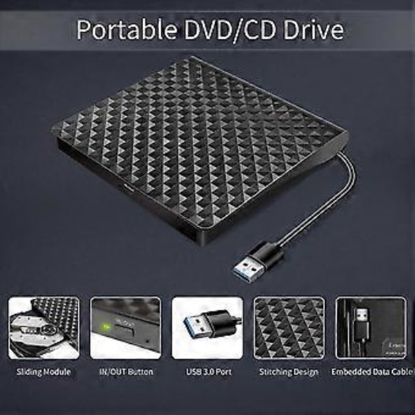 Usb 0 CD/DVD-soitin - Kannettava ulkoinen DVD-asema