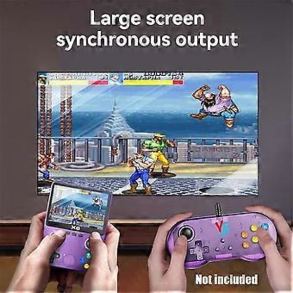 X6 Retro Spillekonsol 3,5 tommer IPS Skærm Bærbar Håndholdt Spillekonsol Retro Arkade Understøtter 11 Emulatorer Børnegaver 32G B