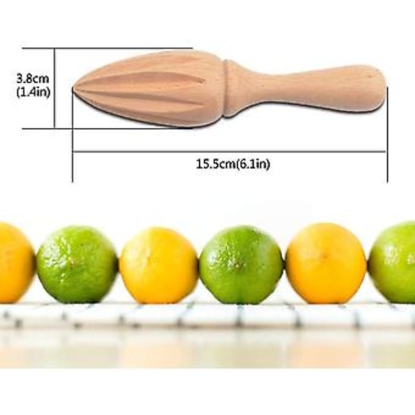 Manuel Citronpresser, citronklemme Hurtig Naturlig Bøgetræ Frugtpresser (h-4)