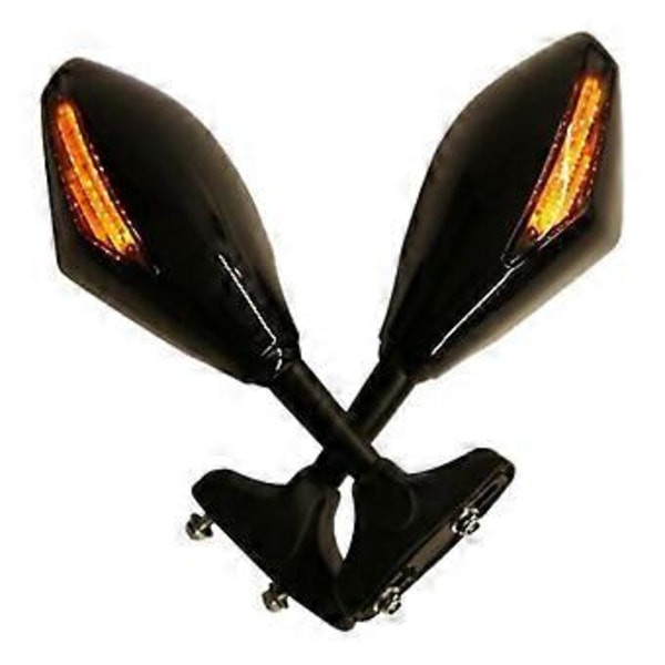 Motorsykkel LED Sidespeil med Lys For Yzf R1 R6 Fz1 Fz6 600r R3