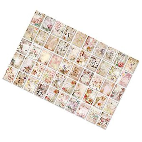 100 Arkkia Vintage Leikekirjapaperia - Esteettinen Päiväkirjatausta DIY-projekteihin, Tyyppi 3