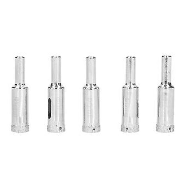 5 st Glasborr Hålsåg Tjockt Sandlager Jämn Plätering Fast Tidsbesparande Kakelverktyg för Kakel Glas Keramik