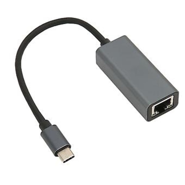 USB C - RJ45 Ethernet -sovitin 1 Gbps vakaa yhteys, ei vaadi ohjainta, kompakti ja kannettava Ethernet-sovitin kotitoimistoon