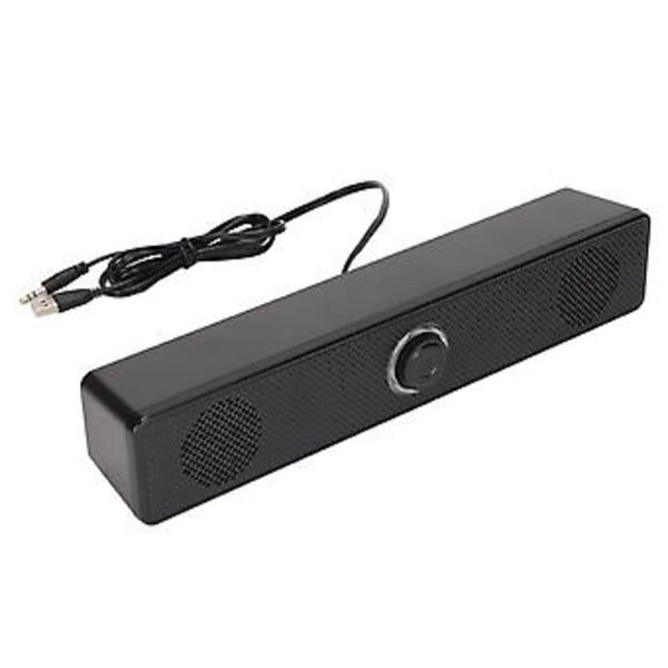E 350TS Datorhögtalare 3,5 mm Ingång USB-driven Trådbunden Datorljudlimpa med Volymkontroll för Stationär PC Laptop Surfplatta