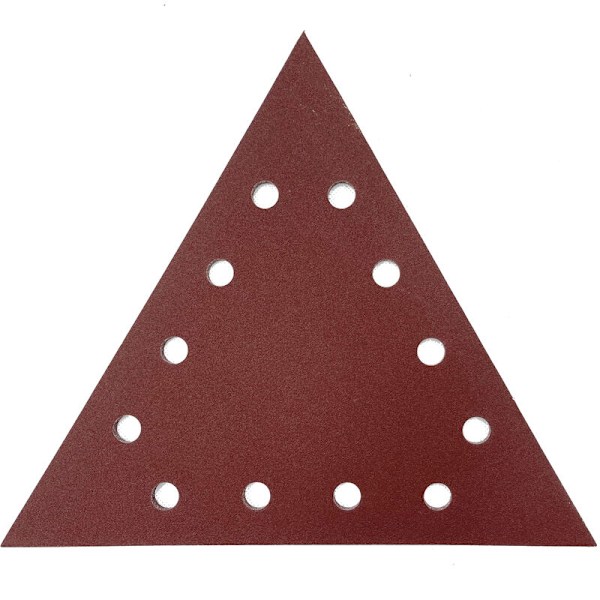 ABT-80 Triangle Sanding - Multi-Purpose Triangular Sandpaper - Sanding & Smoothing Plaster, Wood & Drywall - 80 Grit - 28.8x28.8x28.8cm - Pack of 10