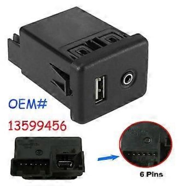 For Opel a Audio Auxiliary AUX Jack USB Ladeport Modul Socket 13599456