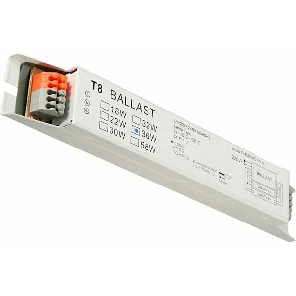 Electronic Ballast T8 Fluorescent Lamp Fluorescent Ballast 36w Voltage Instant Light Start Energy Saving Energy Saving Lamp Lamp