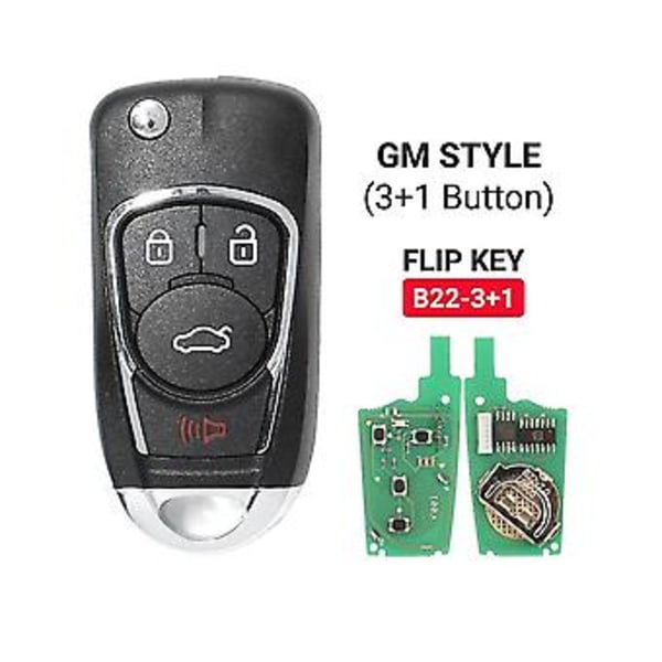 Keydiy B22-4 Fjernbetjent Bilnøgle 4 Knapper Til Kd900/-x2 Mini/ Urg200 Program