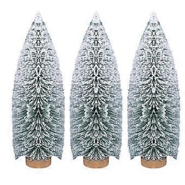 Snöflinga Julgran Mini Julgransprydnader Skrivbordsdekorationer Små Julsaker 25cm