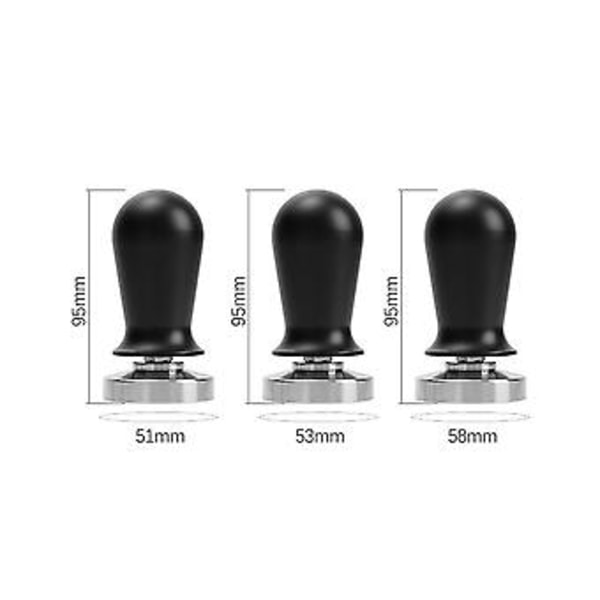 Kalibreret Espresso Tamper Fjederbelastet Tamper Rustfrit Stål Kaffe
