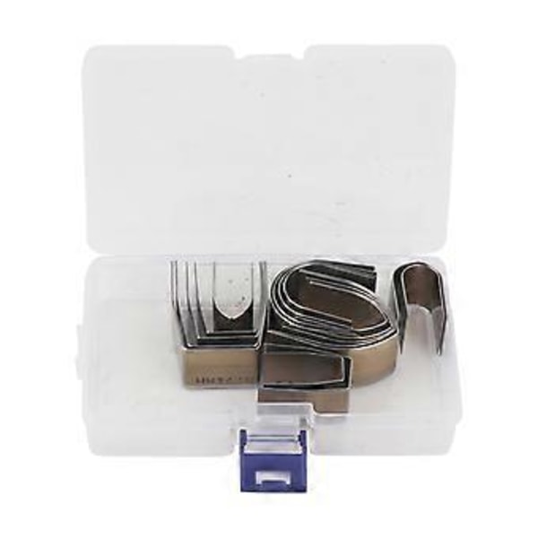 18 st Legerat Stål Läderhantverk Stans Set, Universell DIY Präglingsverktyg Kit, Läderstansning för Hantverk & Design