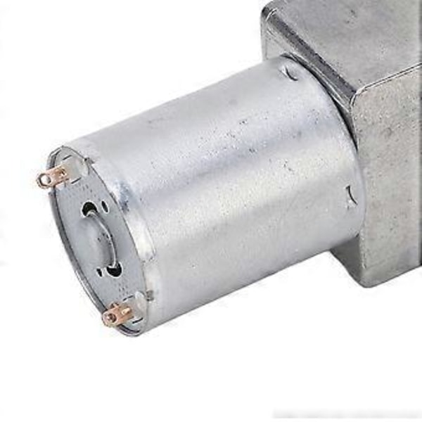 DC-vaihteistomoottori, kaksoisakseli, säädettävä pyörimissuunta, neliömäinen turbiini, kierukkavaihde, nopeuden vähennysmoottori DC24V 90RPM
