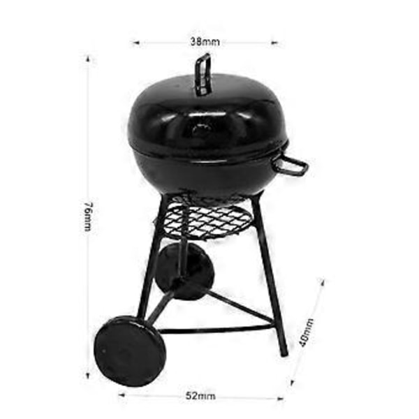 1:10 Skala Grill Miniature Ornamenter BBQ Værktøj Mini Møbler, A