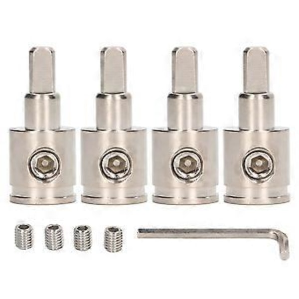 Amp Input Reduser 0GA til 4GA Messing Slitesterk Strøm Jord Input Reduser Adapter for Bil