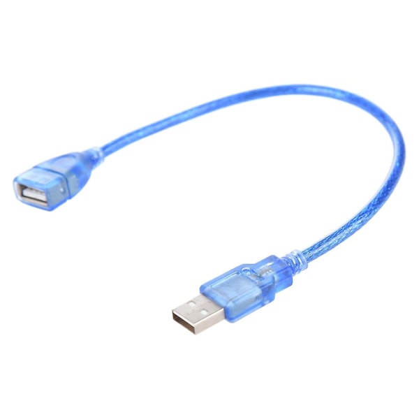 Lyhyt USB 2.0 A naaras-uros jatkokaapeli