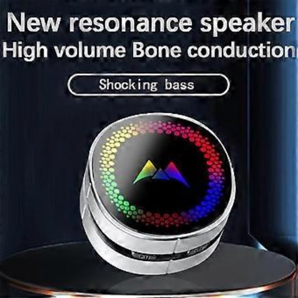 Benledningshögtalare TWS Trådlös Mini Stereo Ljud Bärbar LED Färgstark Lampa Benledningshögtalare - Röd