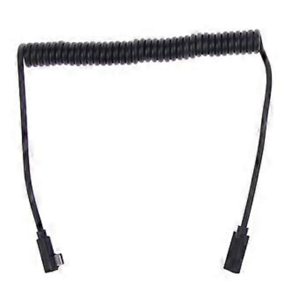 USB3.1 Type-C Hann til Hunn Skjøteledning Spiral Kabel Venstre Sving 480Mb TypeC