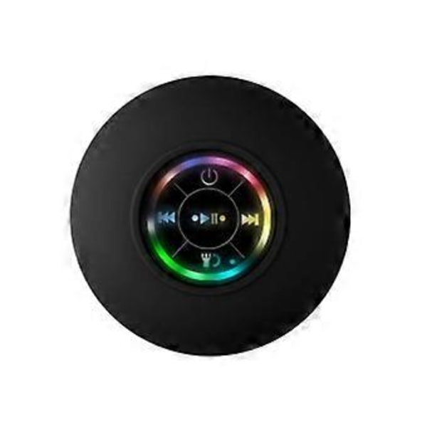 Mini Bluetooth Högtalare Vattentät Badrum Ljud Trådlös Dusch Högtalare Rgb Ljus Bluetooth Sucti