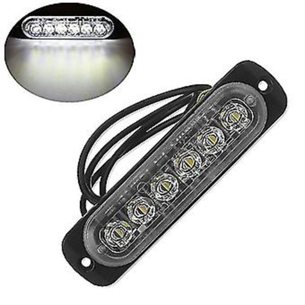12v-24v 6led Vilkkuva Auto Ajoneuvon Varoitus Strobe