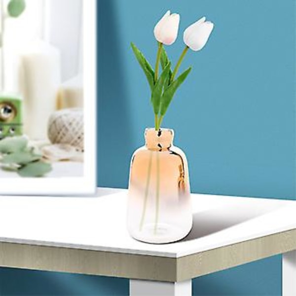 2-pack Glasvas Elektropläterad Vas Glasblomvaser För Hem R Torkad Blomma Bot