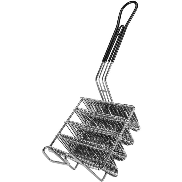 Fryer basket, bowl fryer, holds 4 fryer holders, basket with handle and stand