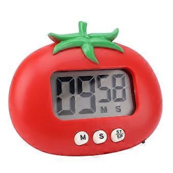 Tomat Digital Timer för Barn: Högljudd Magnetisk Nedräkning för Lärande & Matlagning