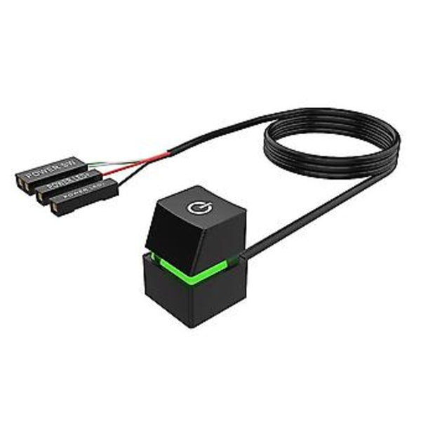 Bärbar På/av PC Strömbrytare Kabel Skrivbordsdator Brytare Förlängningssladd 400cm Grön L