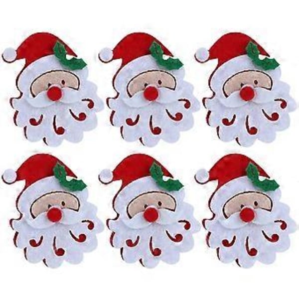 Juleapplikation, 20 STK./pose Glædelig jul Ornament Julepynt Julekludmærke Alsidig funktionalitet