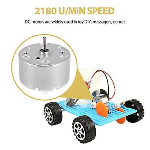 RF-500 TB-12560 DC 1.5 - 12 V 2700 O/min tomgangshastighet 32 mm diameter DC-motor sølv