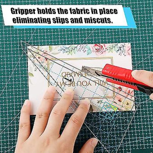 5 Delar Quiltmall Set Sömnadslinjal Gör-det-själv Handlapp Quiltlinjal Quiltmall