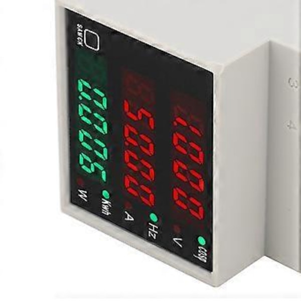 Digital Strømmåler Energi Monitor Spænding Strøm Effekt Frekvens Tester AC 80300V 0100A