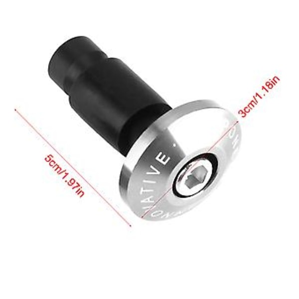 Styrändsplugg, 22mm 7/8 tum Motorcykelstyre Ändplugg Styrändsplugg Topprestanda