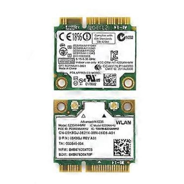 Kannettavan tietokoneen langaton verkkokortti 6235 6235AN 6235ANHMW Wifi-kortti Bluetooth-yhteensopiva 4.0 Puolikas Mini Pcie 300Mbps