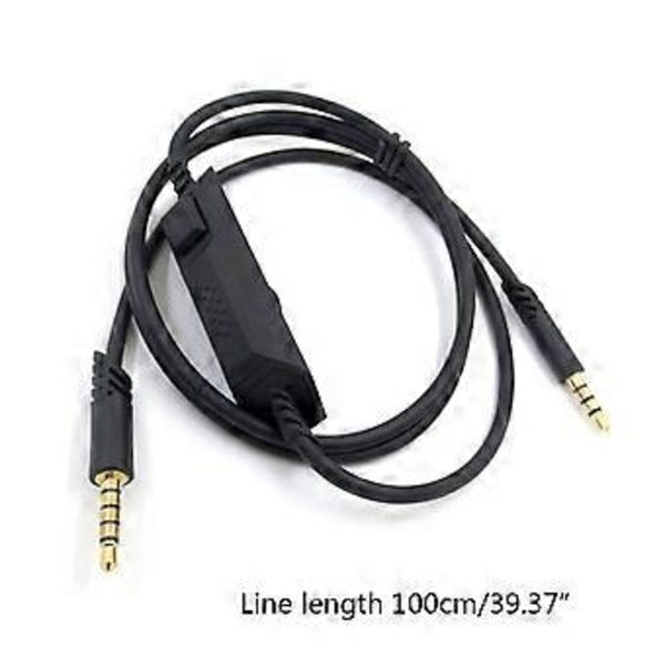 Svart lydkabel for Astro A10 A40 Gaming Headset