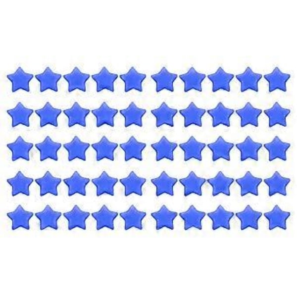 50 stk. Stjerneperler - Søte akrylperler for DIY-smykker, armbånd og halskjeder