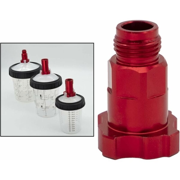 Spray Cup Connector, Quick Release Spray Gun Disposable Pot Adapter Connector for Paint Sprayers, External M16x1.5