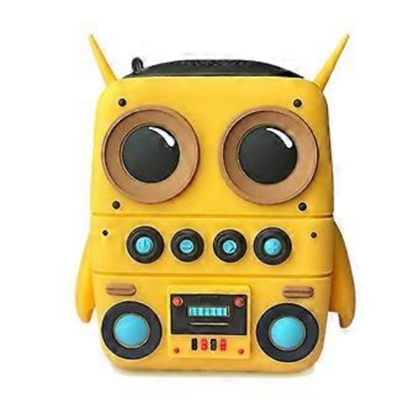 Robot Bluetooth Högtalare Smart AI Ljud Väckarklocka Vattentät Datorhögtalare Smart Gul Person Ljud Utomhushögtalare