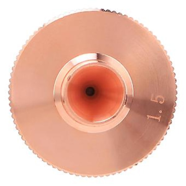 1 stk. enkeltlags laserdyse messing til CO2 fiberlaserskæremaskine 0,8/1,0/1,2/1,4/1,5 mm 1,5 mm
