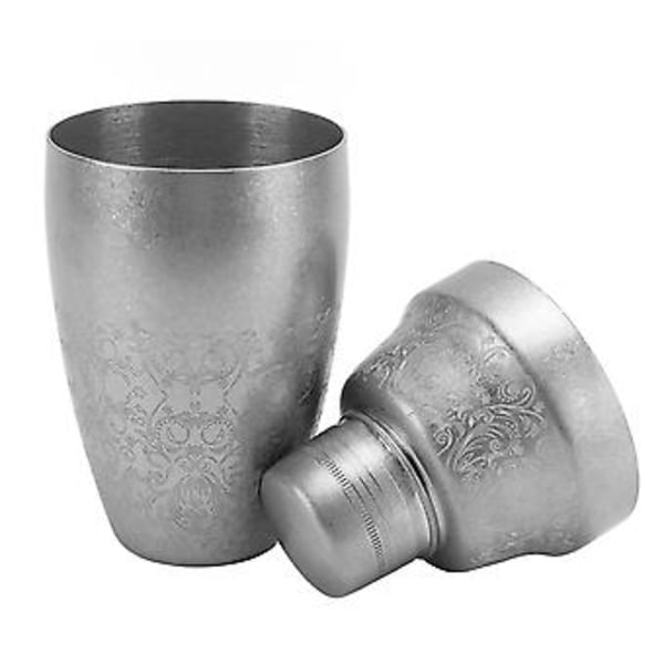 Cocktailshaker 304 Rostfritt Stål Boston Shaker Mixer med Inbyggd Sil för Bar Hemmabartending