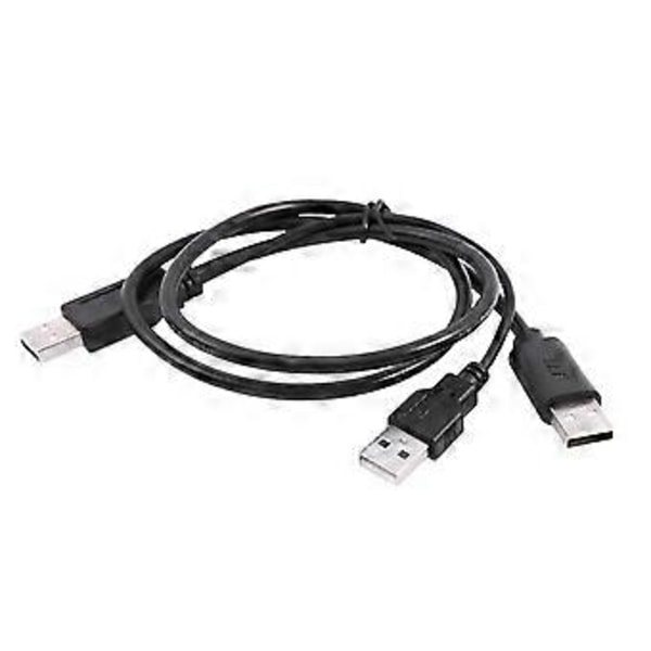 USB 2.0 Type A til Dobbel USB A Y-Splitter Kabelledning