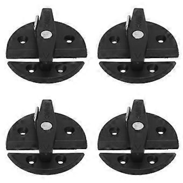 4 Set Båt Skåp Vridlås Förstärkt Nylon 59mm Rund Vridknapp Lås för Yacht RV Dörr Skåp Lucka