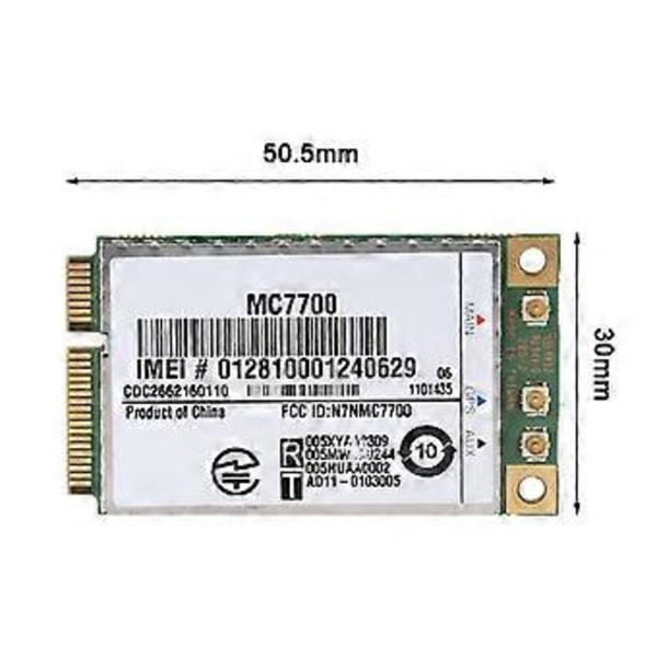 Mini PCI-E 3G/4G WWAN GPS -moduuli MC7700 PCI Express 3G HSPA LTE -langattomalle kortille