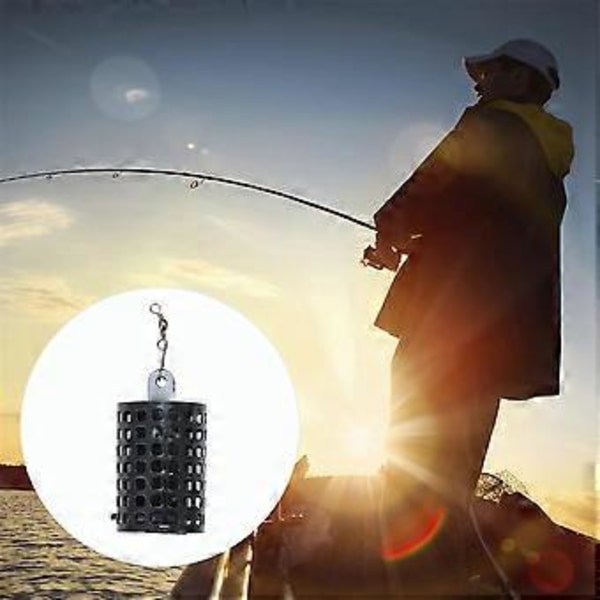 10 stk. Runde Fiskeredskaper Fôrkurver Bur Jern Fiske Lokkemiddel Bur Kurv Falle Lokkemiddelholder Fiskeagn Bur Fôrkurver 30G