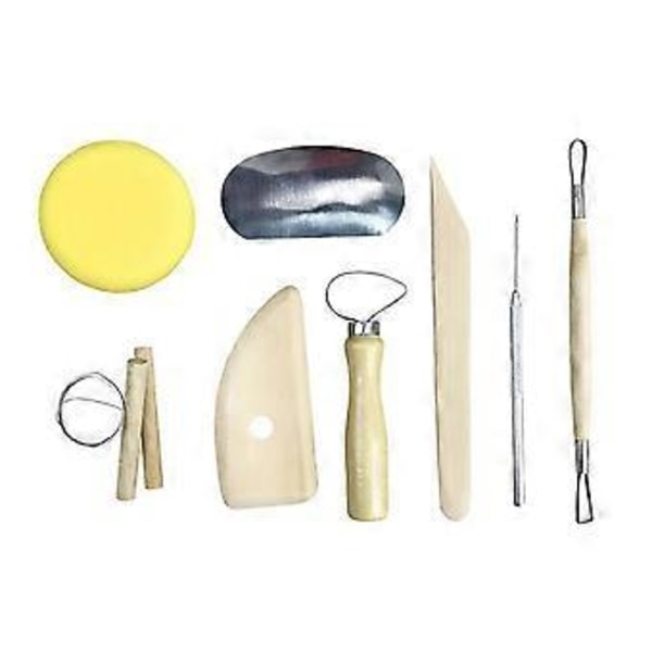 13 st Keramiklera Verktyg Keramisk Lerskulpteringsverktyg Kit Keramikmodellering Snideriverktyg Gåva för Studenter Nybörjare Professionella DIY Konsttillbehör